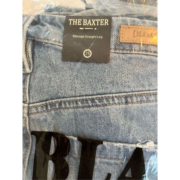 NWT Blank NYC The Baxter Rib Cage Straight Leg Distressed Jean - Picture 9 of 9